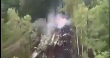 أولى اللقطات لحطام الطائرة الروسية المنكوبة.. فيديو - اليوم السابع