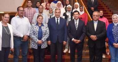 انطلاق فعالية "اليوم الرياضى العربى" الأول باستاد الإسكندرية