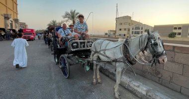 رحلات الحنطور للسياح بين المعابد والمنازل والشوارع متعة فى الأقصر.. صور