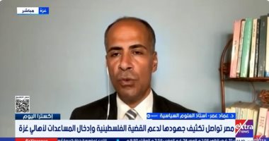 خبير فلسطينى: مصر لها دور بارز فى إدخال المساعدات وفرحة سكان غزة