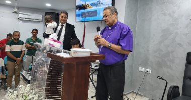 رئيس الطائفة الإنجيلية يشارك في خدمة الأحد بالكنيسة الثانية بالغردقة رئيس الطائفة الإنجيلية يشارك في خدمة الأحد بالكنيسة الثانية بالغردقة