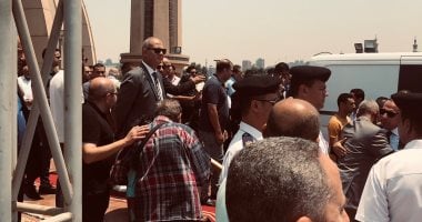 جانب من جنازة اللواء عصام الدين عبد الله مدير أمن الوادي الجديد
