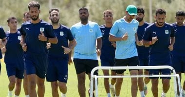 المران الصباحي للاعبي المصري بمدينة سوسة