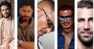 رامي جمال وعمرو دياب وتامر حسنى وأحمد سعد وعزيز مرقة
