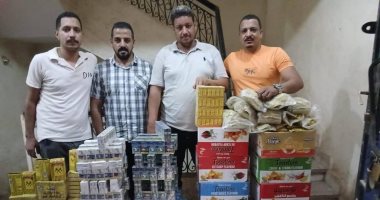 ضبط 400 علبة سجائر مجهولة المصدر بمركز المنشاة فى سوهاج