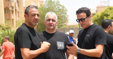 أبو ريدة و نجوم الرياضة في جنازة شقيق أبو حسين عضو اتحاد الكرة جنازة وائل أبو حسين