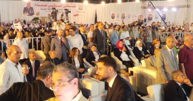 مؤتمر للجبهة الوطنية لدعم مرشحى الشيوخ بشبرا الخيمة.. فيديو وصور