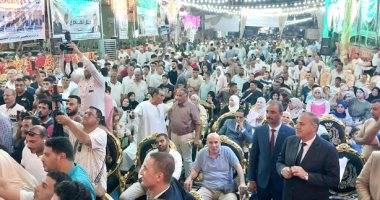 مؤتمر جماهيرى لحزب الجبهة الوطنية بالشرقية لدعم مرشحى مجلس الشيوخ.. فيديو