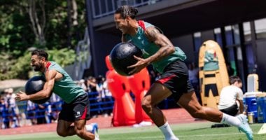 محمد صلاح وفان دايك في مران ليفربول