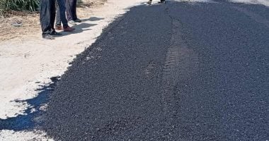 استكمال أعمال الإصلاح والترميم بطريق دمياط المنصورة الشرقى جانب من الأعمال