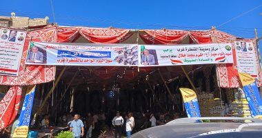 محافظ الإسماعيلية يفتتح سوق اليوم الواحد بالقنطرة غرب.. فيديو