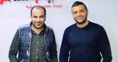 رامي صبري والزميل مصطفى القصبي 