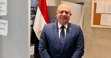 سفير مصر لدى كوريا الجنوبية يدلى بصوته فى انتخابات مجلس الشيوخ 2025 السفير خالد عبد الرحمن سفير مصر لدى كوريا الجنوبية