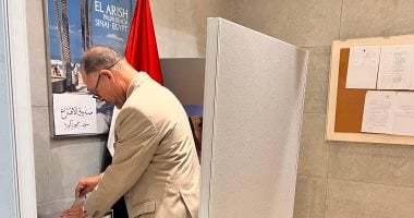 المصريون فى كوريا الجنوبية يدلون بأصواتهم بانتخابات مجلس الشيوخ 2025 تصويت المصريين فى سفارة مصر بكوريا الجنوبية