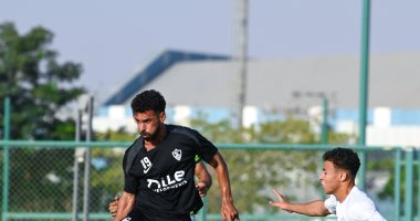 عبد الله السعيد لاعب الزمالك فى أحد المباريات الودية