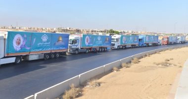 شاحنات مساعدات الباقيات الصالحات عضو التحالف الوطنى تنضم لقافلة مسافة السكة مساعدات الباقيات الصالحات عضو التحالف الوطني