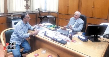 «اليوم السابع» فى حوار مع مسؤول شركة التأمين بخصوص «حريق سنترال رمسيس».. أحمد القمحاوى: الحديث عن ثغرات فى أنظمة السلامة باطل.. 2.4 مليار جنيه قيمة التأمين على السنترال.. وفحصنا أنظمة الحريق قبل إصدار الوثيقة أحمد القمحاوى والزميل حسام الشقويرى