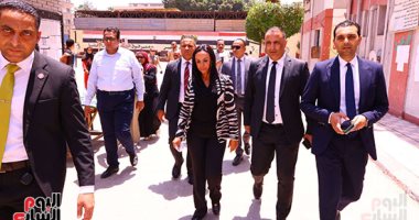 وزيرة التضامن تدعو المواطنين للمشاركة فى انتخابات مجلس الشيوخ.. صور 