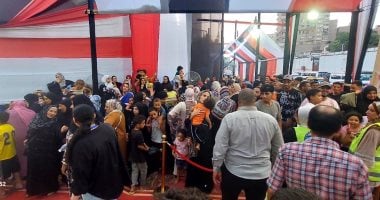 إقبال كثيف للناخبين على لجان مدرسة الوراق