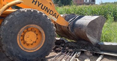 محافظ الدقهلية يزيل تعديا في المهد على أرض زراعية بطلخا