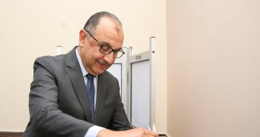 المهندس محمد شيمي يدلى بصوته في انتخابات مجلس الشيوخ