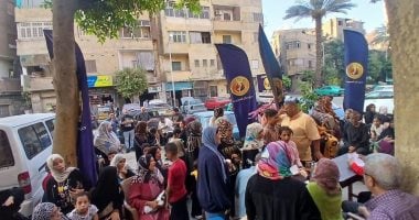 احتشاد الناخبين أمام لجنة حدائق القبة 