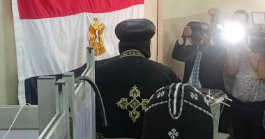 البابا تواضروس الثاني يدلي بصوته بمدرسة الشهيد امتياز كامل بالعباسية.. صور البابا تواضروس الثانى يدلى بصوته