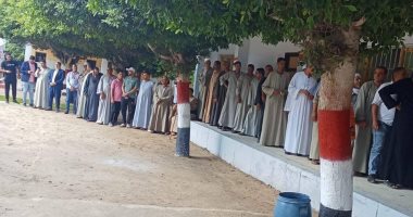 إقبال لافت على صناديق الاقتراع بقرية الوفائية بالبحيرة