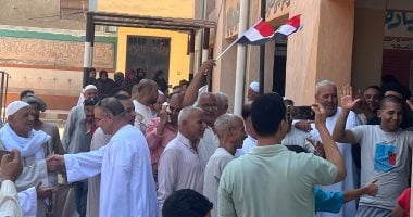 مسيرة شعبية لعائلات منشأة القناطر حتى اللجان للتصويت بانتخابات الشيوخ انتخابات مجلس الشيوخ