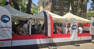 طوابير من الناخبين أمام لجان انتخابات الشيوخ بالزمالك.. صور انتخابات مجلس الشيوخ