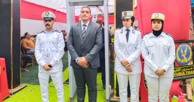 تأمينات مشددة من رجال أمن القليوبية على لجان انتخابات مجلس الشيوخ.. صور