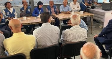 نقابة الصحفيين الفلسطينيين تفتتح مركز التضامن الإعلامى بغزة جانب من الافتتاح