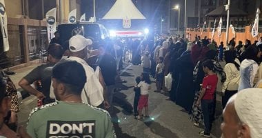 طوابير من أهالى الخليفة أمام اللجان قبل غلق باب التصويت بنصف ساعة.. صور طوابير من أهالى الخليفة أمام اللجان