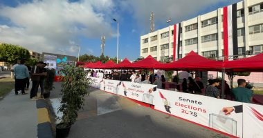 فتح باب التصويت باليوم الثانى لانتخابات مجلس الشيوخ فى التجمع الخامس انتخابات مجلس الشيوخ