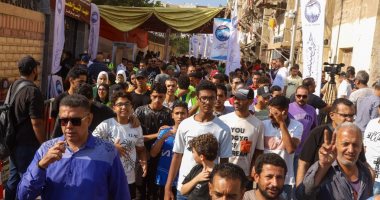 مسيرة حاشدة لحث المواطنين للتصويت بالانتخابات فى بورسعيد.. فيديو وصور