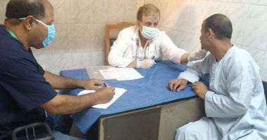 قافلة حياة كريمة تقدم خدماتها الطبية لأكثر من 1000 مواطن بمركز المنيا جانب من القافلة