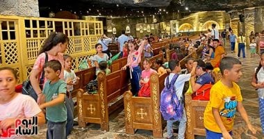دير درنكة يستقبل الملايين فى احتفالات صوم العذراء بأسيوط دير درنكة