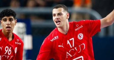 عمر بركة لاعب منتخب مصر لكرة اليد
