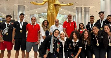 وصول منتخب كرة السلة 3x3 القاهرة بعد حصد لقب أفريقيا والصعود لكأس العالم بالصين