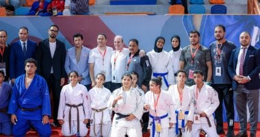 وزير الشباب والرياضة يشهد منافسات البطولة العربية للجودو للأندية بالإسكندرية الجودو