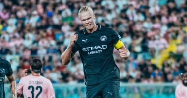 مانشستر سيتي يتقدم على باليرمو بهدف هالاند.. فيديو هالاند