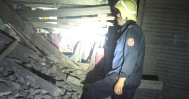 سقوط أجزاء من سقف طابقين لعقار فى السيدة زينب دون إصابات