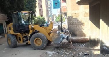 رفع 100 طن من القمامة والمخلفات بـ6 قرى بمركز سوهاج رفع مخلفات