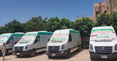 الكشف على 350 مواطنًا في اليوم الأول للقافلة الطبية بقرية المنايف بالإسماعيلية جانب من القافلة