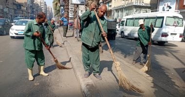 تفاصيل وقف العمل الميدانى لعمال النظافة أوقات الذروة بالموجة الحارة عمال نظافة