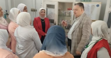 وكيل الطب الوقائى بالدقهلية يزور مستشفى تمى الأمديد لمتابعة حالة الطفل مالك