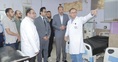 محافظ سوهاج فى جولة مفاجئة للمستشفى التعليمى للاطمئنان على الخدمات الطبية