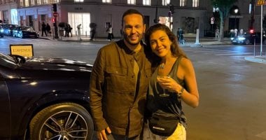 ريهام حجاج لزوجها محمد حلاوة بعد الفوز بانتخابات الشيوخ: مبروك يا حبيب قلبي ريهام حجاج وزوجها محمد حلاوة
