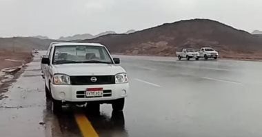 هطول أمطار فى سانت كاترين.. وتحذيرات بضرورة توخى الحذر أثناء القيادة.. صور أمطار سانت كاترين