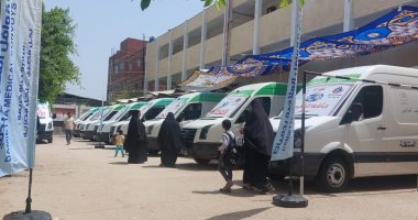 فحص 1400 مواطن ضمن قوافل حياة كريمة الطبية بدمياط